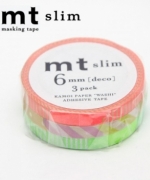 日本 mt 和紙膠帶 細版3入組 slim deco E( MTSLIM20 )